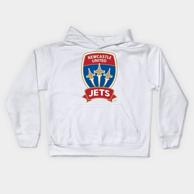 Newcastle Jets FC Kids Hoodie by zachbrayan